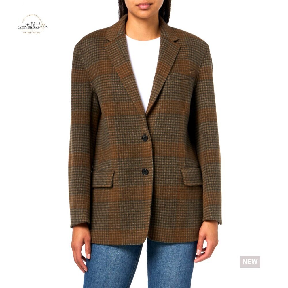 Oversized Tailored Jacket Wool Cashmere Blazer Chic Minimal Formal Wear
